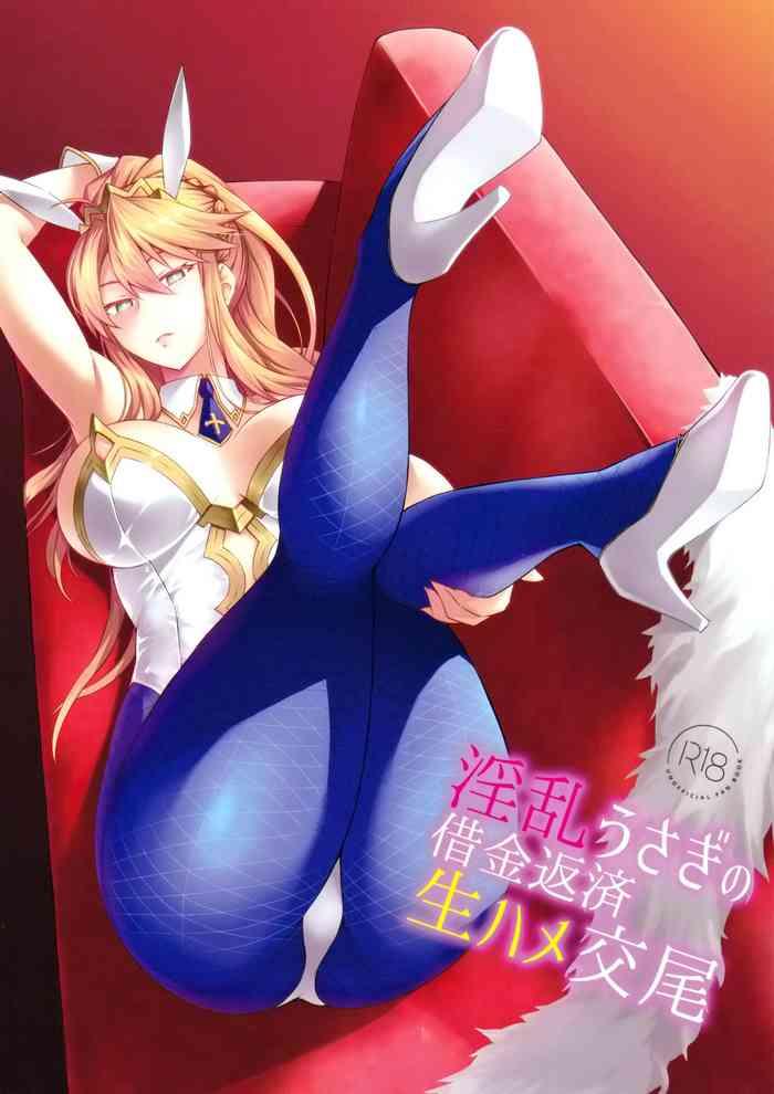 Hand Job Inran Usagi no Shakkin Hensai Namahame Koubi- Fate grand order hentai Sailor Uniform